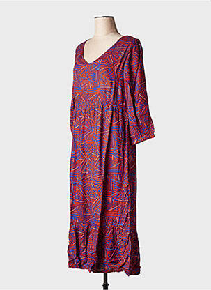 Robe courte manches longues manches longues marron LA FIANCEE DU MEKONG femme