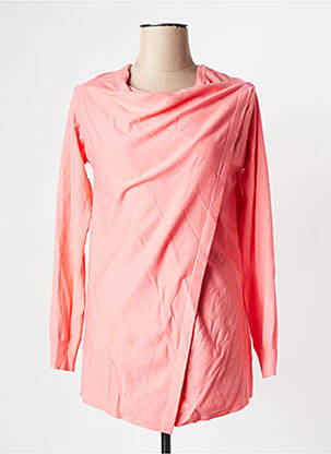 Gilet manches longues rose LA FIANCEE DU MEKONG femme