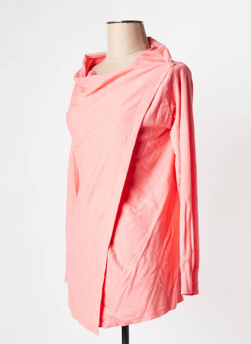 Gilet manches longues rose LA FIANCEE DU MEKONG femme