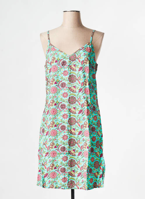 Robe courte turquoise LA FIANCEE DU MEKONG pour femme