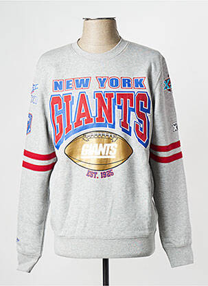 Sweat-shirt gris MITCHELL & NESS homme