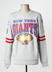 Sweat-shirt gris MITCHELL AND NESS pour homme seconde vue