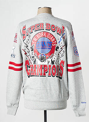 Sweat-shirt gris MITCHELL & NESS homme