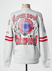 Sweat-shirt gris MITCHELL AND NESS pour homme seconde vue