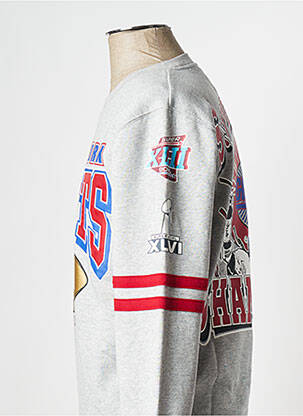 Sweat-shirt gris MITCHELL & NESS homme