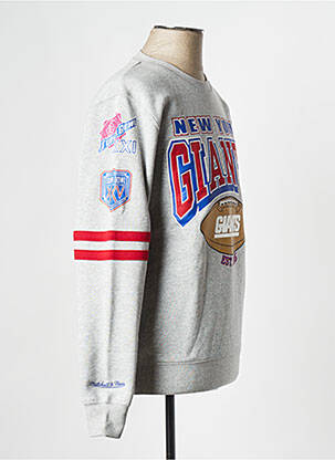 Sweat-shirt gris MITCHELL & NESS homme