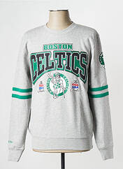 Sweat-shirt gris MITCHELL AND NESS pour homme seconde vue