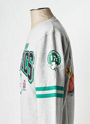 Sweat-shirt gris MITCHELL AND NESS pour homme seconde vue