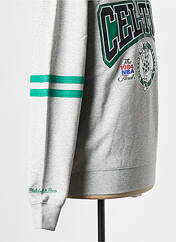 Sweat-shirt gris MITCHELL AND NESS pour homme seconde vue