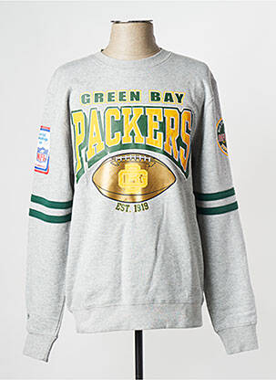 Sweat-shirt gris MITCHELL AND NESS pour homme
