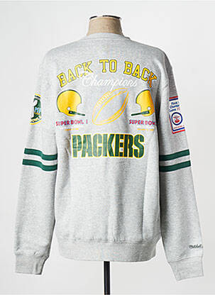 Sweat-shirt gris MITCHELL & NESS homme