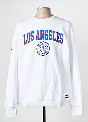 Sweat-shirt blanc SUPERDRY homme