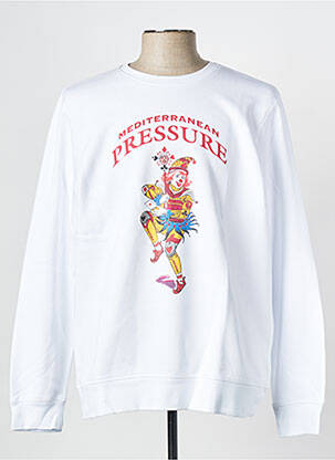 Sweat-shirt blanc PRESSURE homme