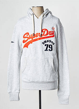 Sweat-shirt gris SUPERDRY homme