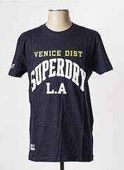 T-shirt bleu SUPERDRY pour homme seconde vue
