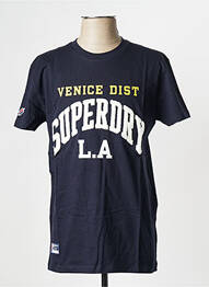 T-shirt bleu SUPERDRY homme
