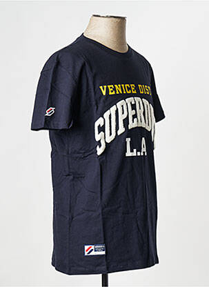 T-shirt bleu SUPERDRY homme