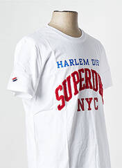 T-shirt blanc SUPERDRY pour homme seconde vue