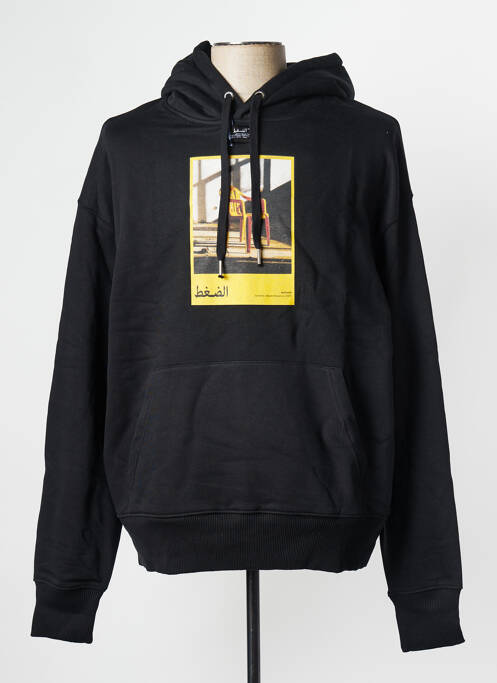 Sweat-shirt noir PRESSURE pour homme