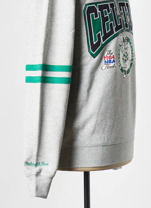 Sweat-shirt gris MITCHELL AND NESS pour homme