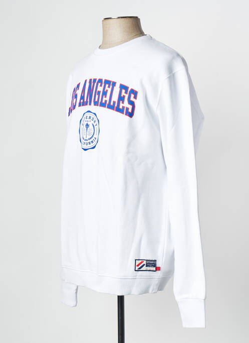 Sweat-shirt blanc SUPERDRY pour homme