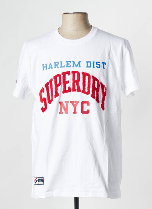 T-shirt blanc SUPERDRY pour homme