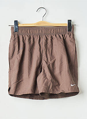 Short de bain marron NIKE homme