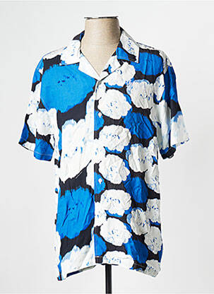 Chemise manches courtes bleu HUF homme