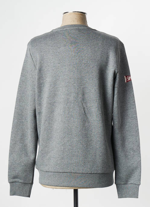 Sweat-shirt gris SUPERDRY pour homme