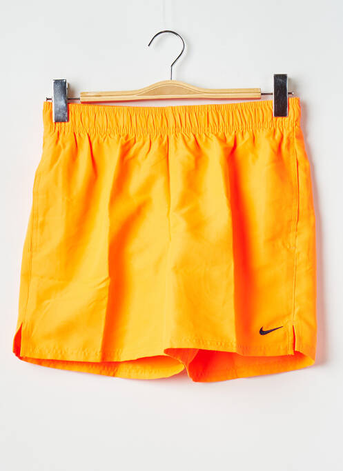 Short de bain orange NIKE pour homme