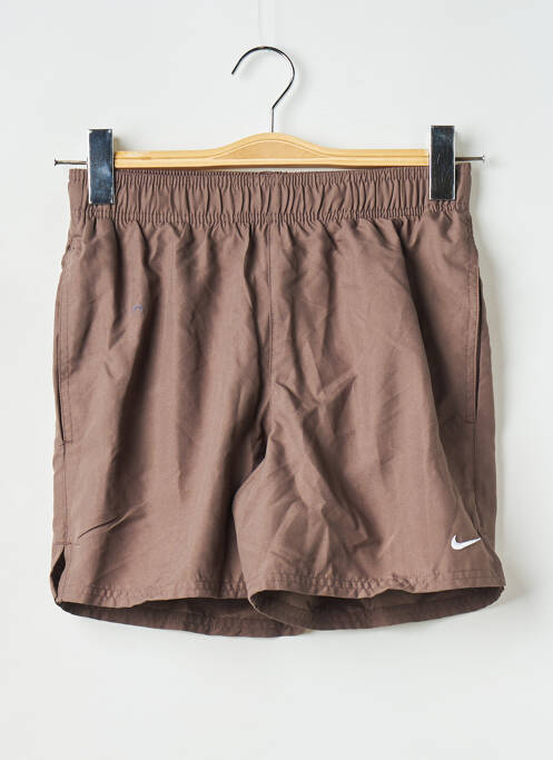 Short de bain marron NIKE pour homme