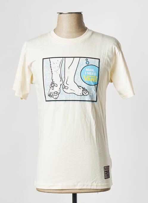 T-shirt blanc VANS pour homme