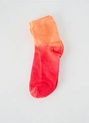 Chaussettes orange LUCKIES pour unisexe seconde vue