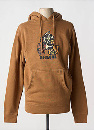 Sweat-shirt marron GOUACHE homme