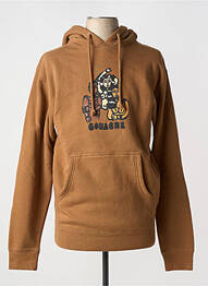 Sweat-shirt marron GOUACHE homme