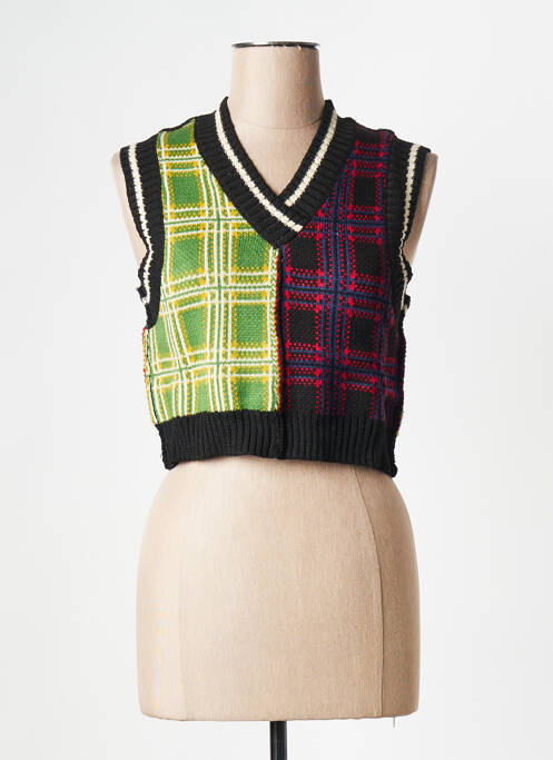 Top noir RAGGED PRIEST pour femme