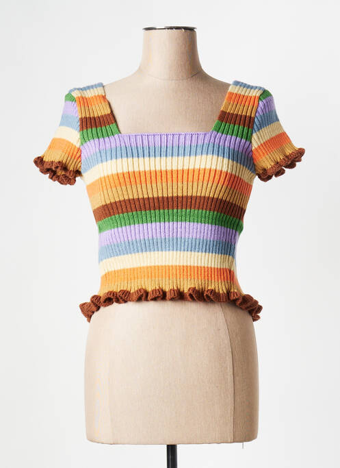 Top orange RAGGED PRIEST pour femme