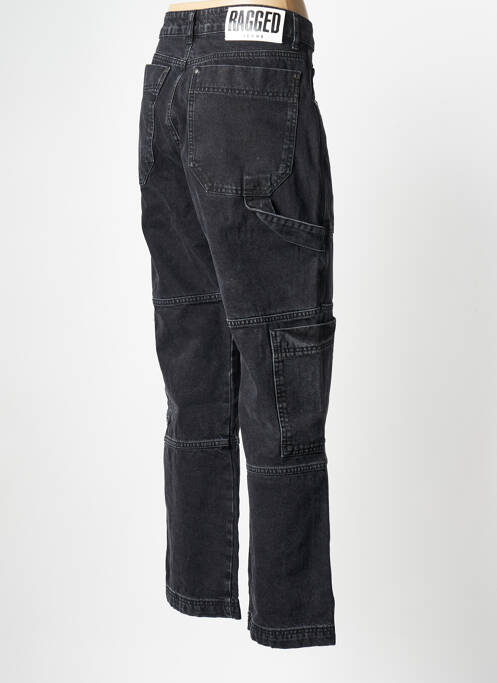 Jeans coupe droite noir RAGGED PRIEST pour femme