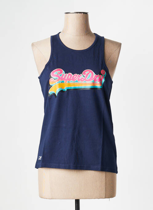 Débardeur bleu SUPERDRY pour femme