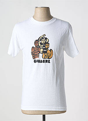 T-shirt blanc GOUACHE pour homme