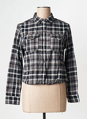 Chemisier gris SUPERDRY femme