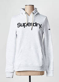 Sweat-shirt gris SUPERDRY femme