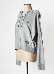 Sweat-shirt gris SUPERDRY pour femme seconde vue
