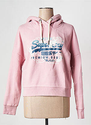 Sweat-shirt rose SUPERDRY pour femme