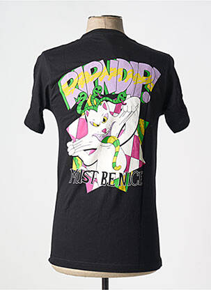 T-shirt noir RIPNDIP homme