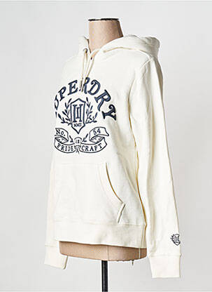 Sweat-shirt beige SUPERDRY femme