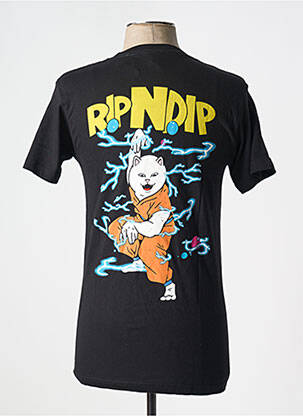 T-shirt noir RIPNDIP homme