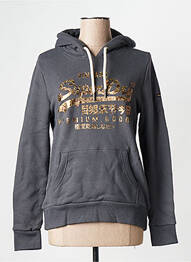 Sweat-shirt gris SUPERDRY femme