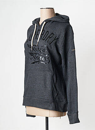Sweat-shirt noir SUPERDRY femme
