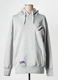 Sweat-shirt gris SUPERDRY femme